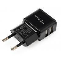 

Зарядное устройство Vinga 2 Port USB Wall Charger 2.1A (VCPWCH2USB2ABK)