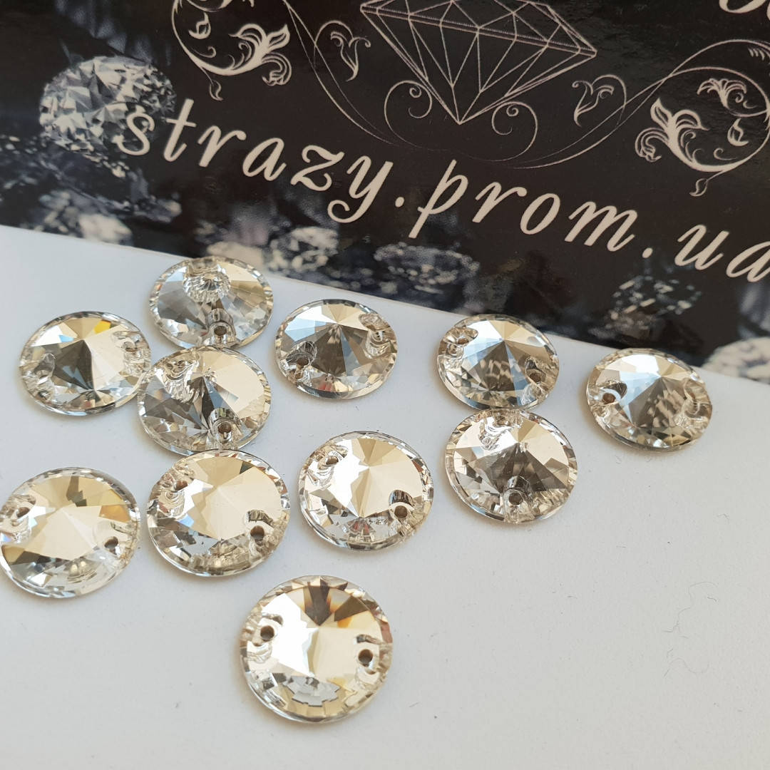 

Стразы пришивные SWARO Круги 10мм. Crystal