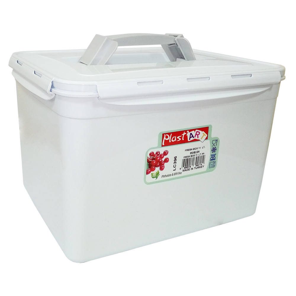 

Контейнер с ручкой большой Fresh Box 11 л белый