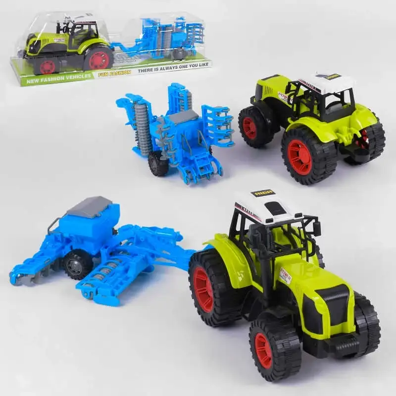 

Игрушка Трактор игрушечный с прицепом 666-168 С инерция,