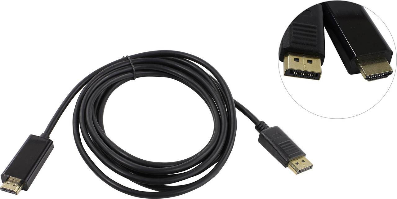 

Конвертер Display Port (папа) на HDMI(папа) 1.8m, Черный