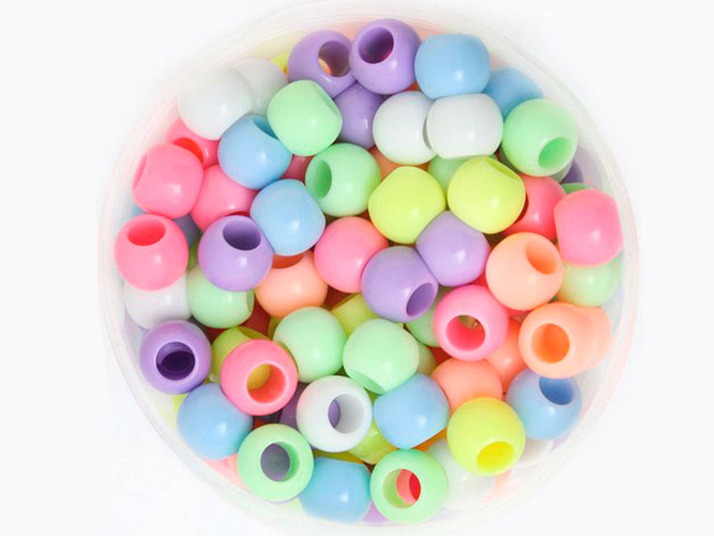 

Бусины с большим отверстием (10 шт.), Разные цвета