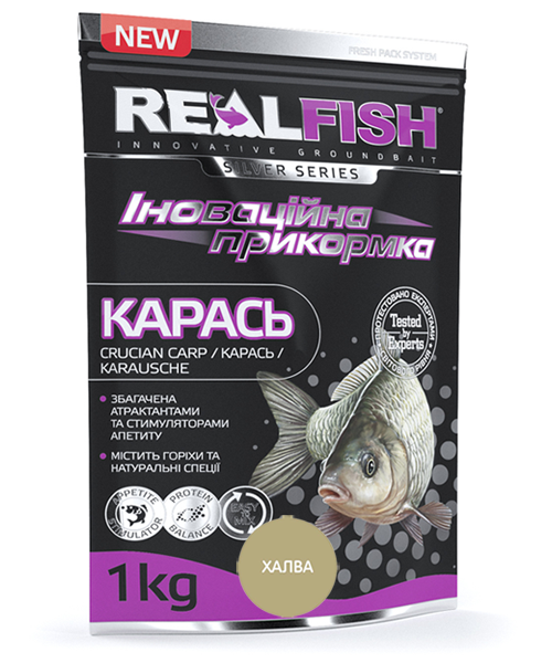 

Прикормка Realfish Карась Халва 1кг