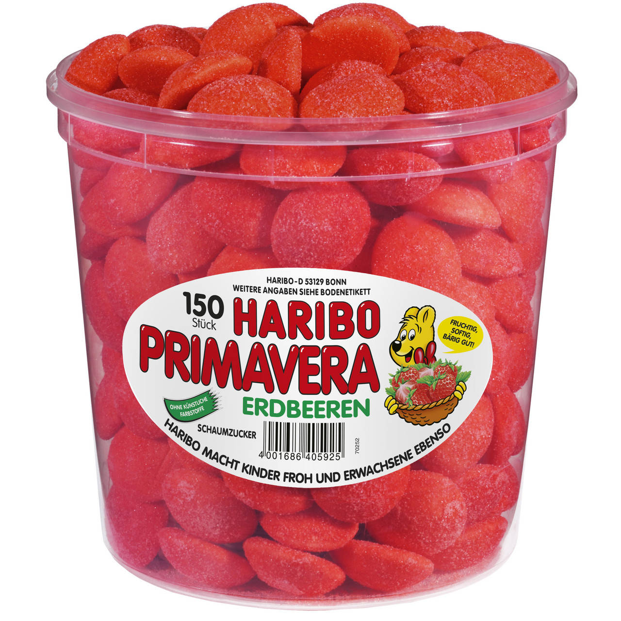 

Желейные конфеты Клубника-суфле Харибо Haribo 1050гр. 150шт.