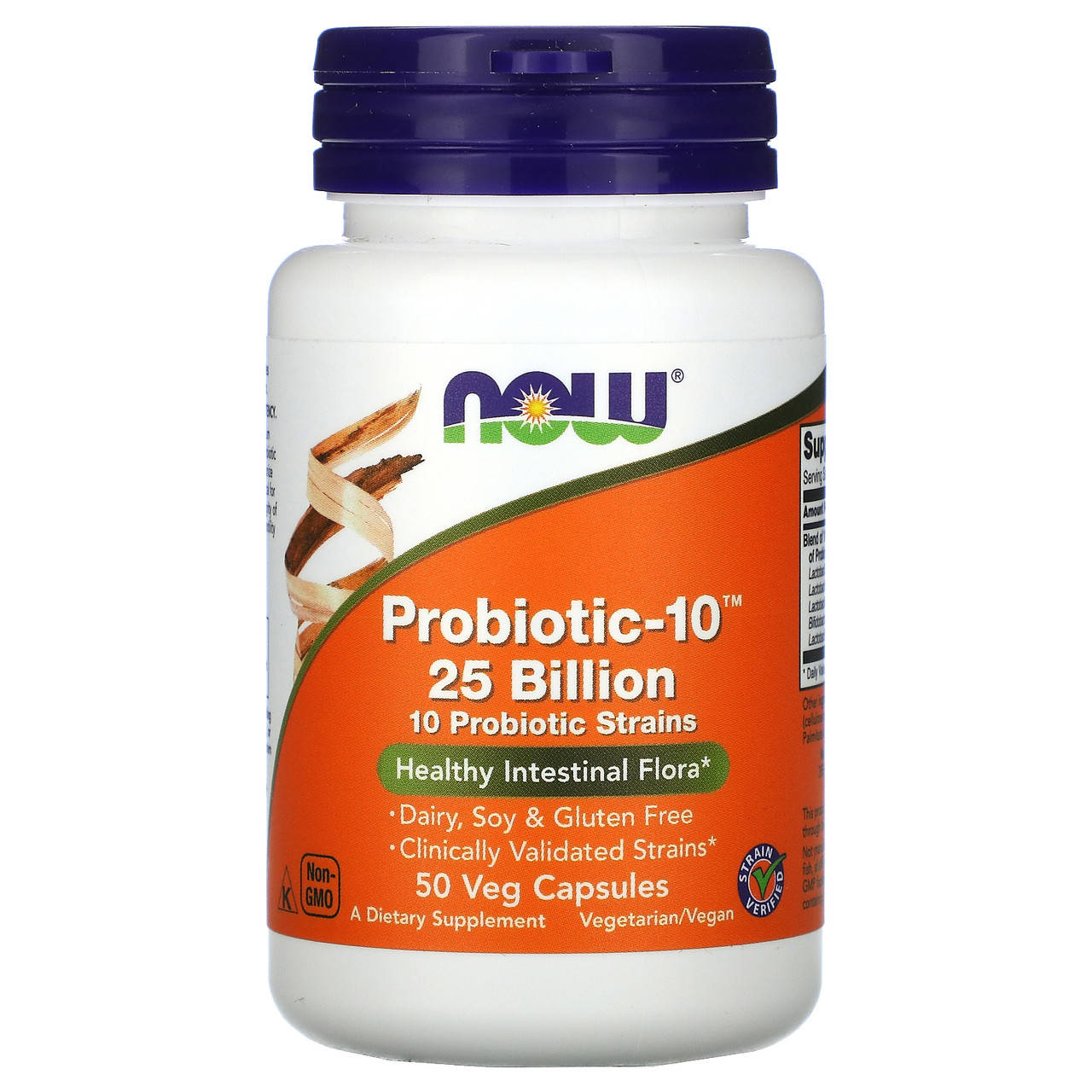 

Пробиотик-10, Probiotic-10, 25 Billion, Now Foods, 50 капсул (NOW-02926)