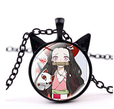 

Кулон Клинок рассекающий демонов с ушками (Kimetsu no Yaiba) - персонаж Незуко Камадо