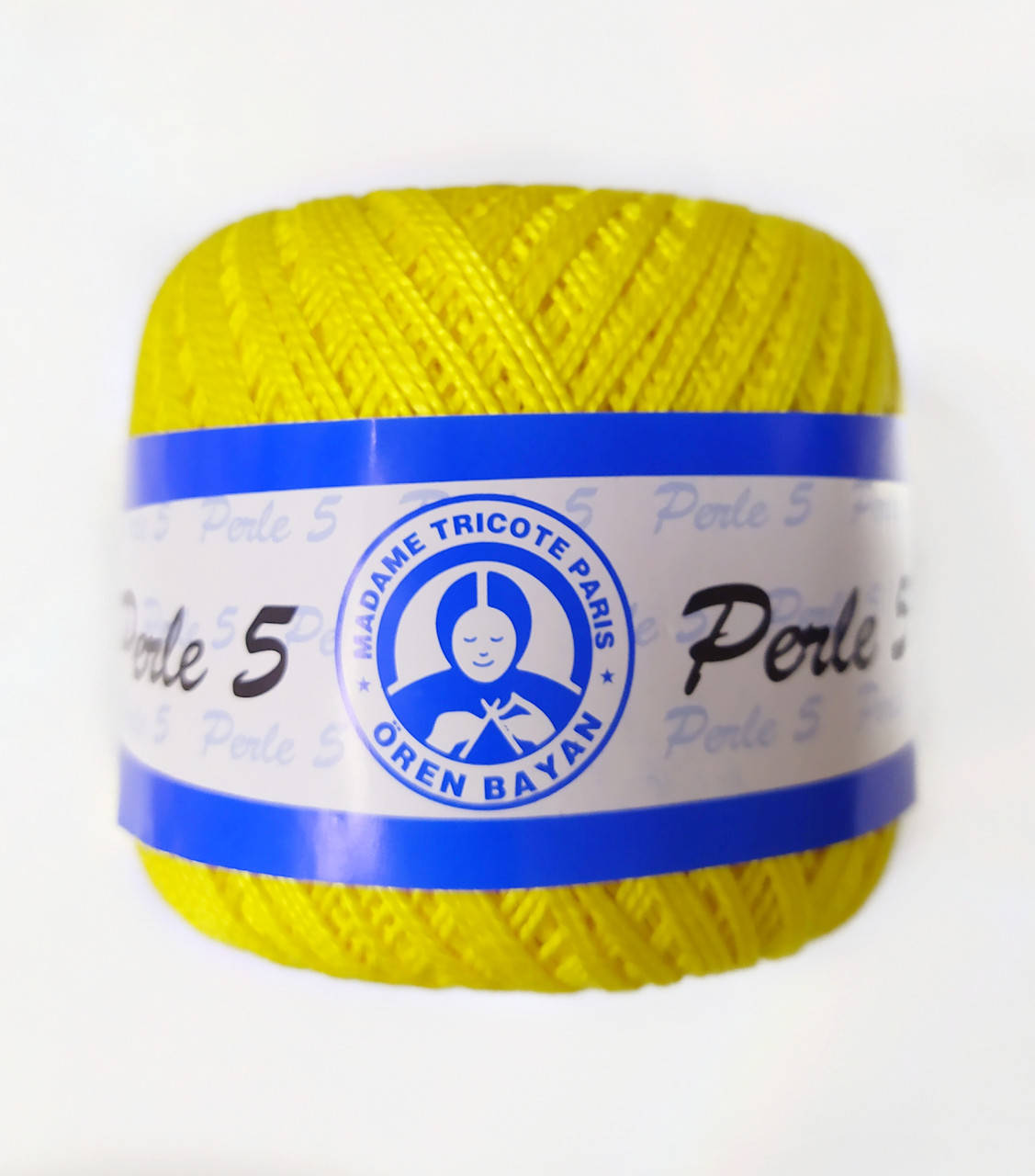 

Пряжа для вязания Madame Tricote Perle 5, цвет желтый