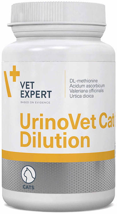 

VetExpert UrinoVet Cat Dilution Препарат для поддержания функций мочевой системы кошек 45 капсул