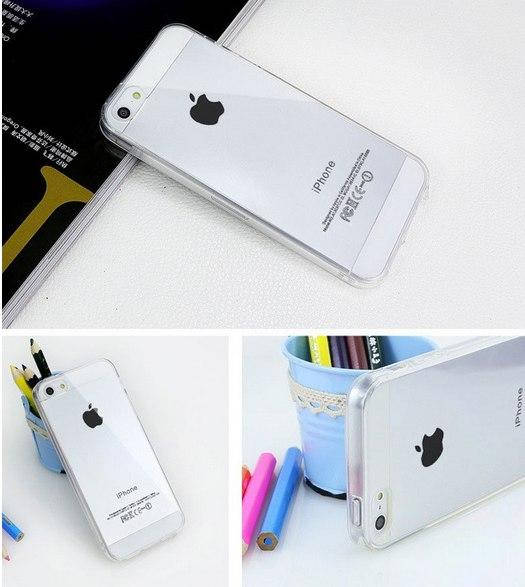 

Ультратонкий силиконовый прозрачный чехол для iphone 5/5s