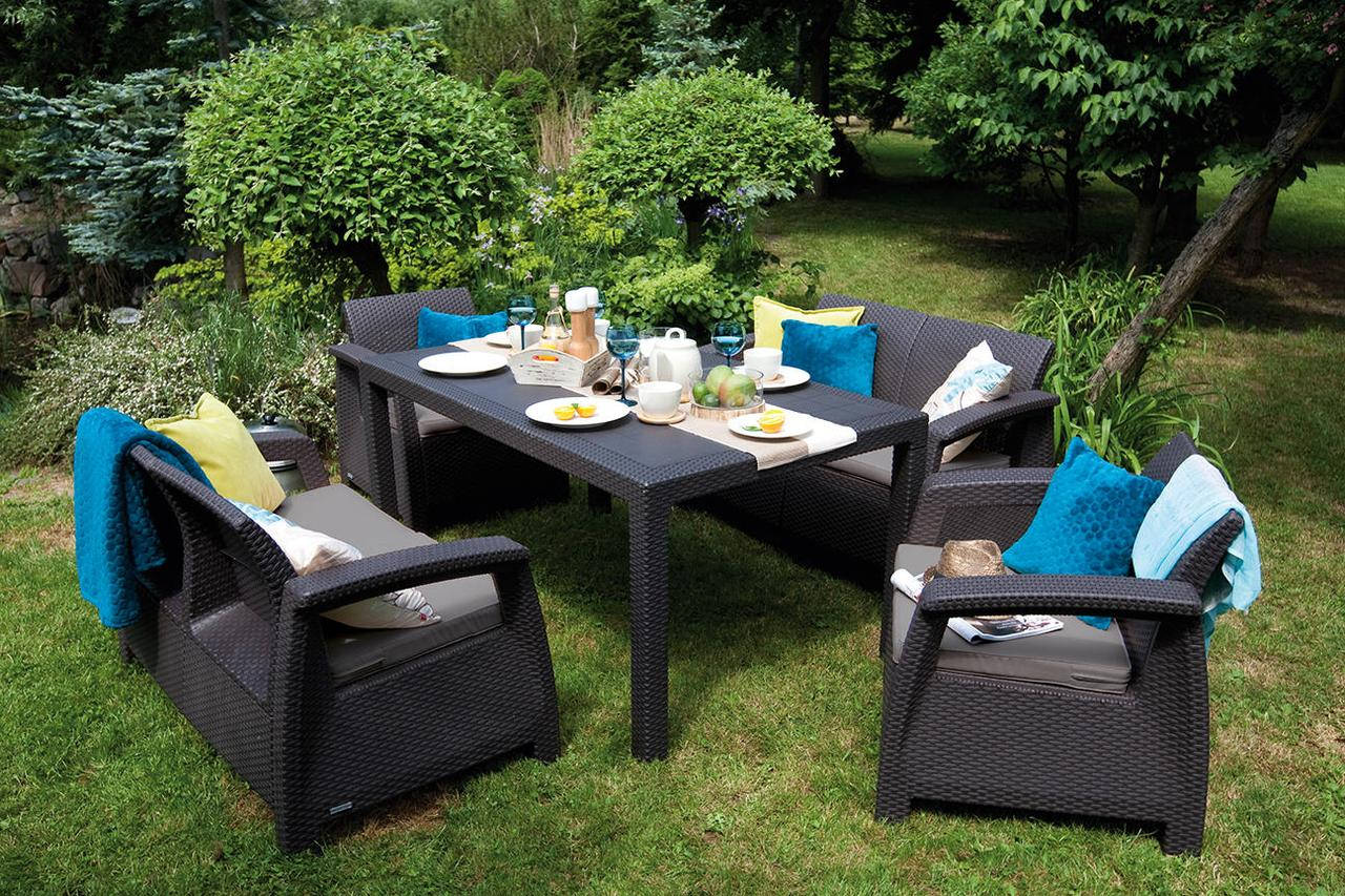 

Комплект садовой мебели Corfu Fiesta Set Графит