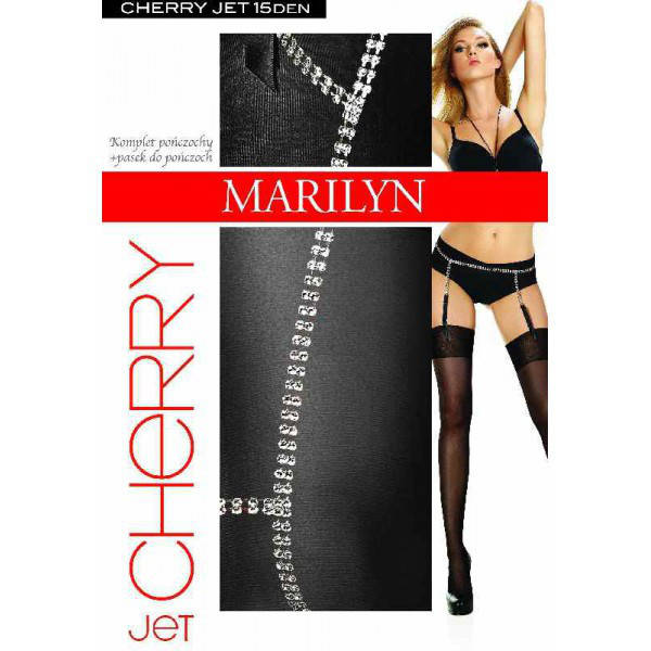 

Комплект пояс плюс чулки MARILYN CHERRY JET, Польша, Черный