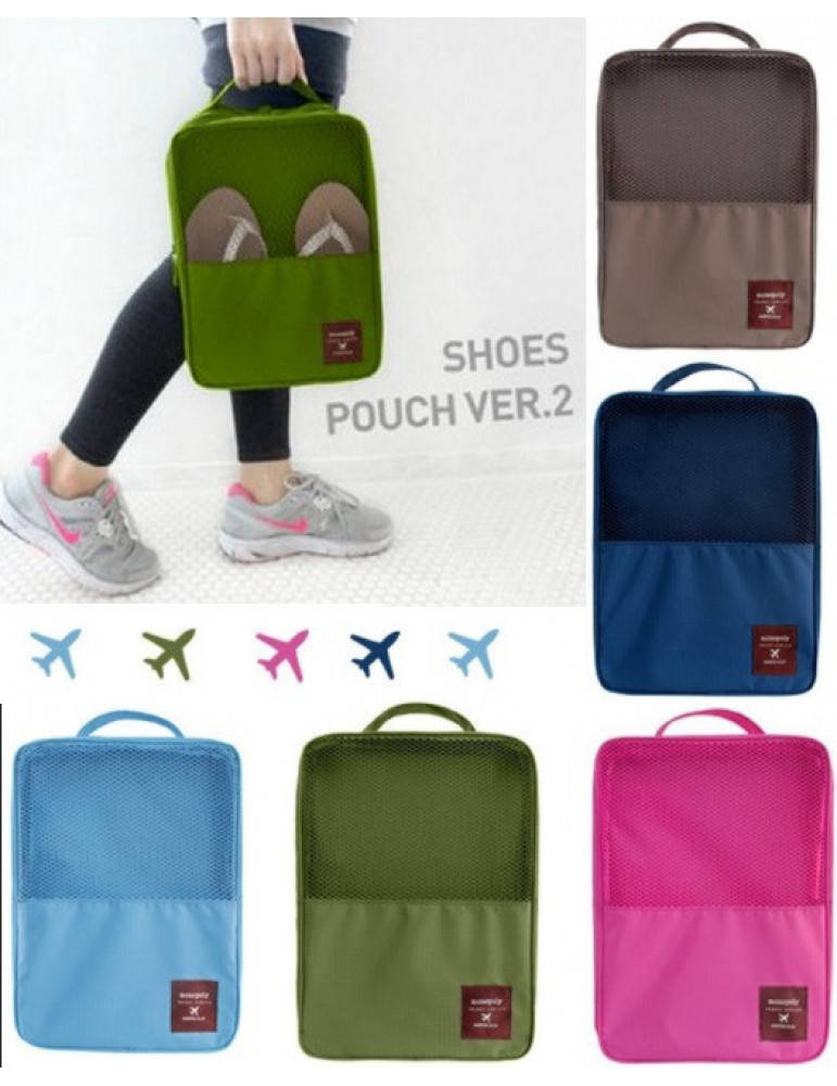 

Дорожный органайзер на молнии для хранения обуви Travel series shoes pouch нейлон, 30х12,5х20,5см, 2 отдела,