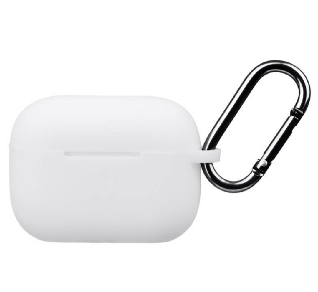 

Чехол футляр для наушников AirPods Pro силиконовый белый
