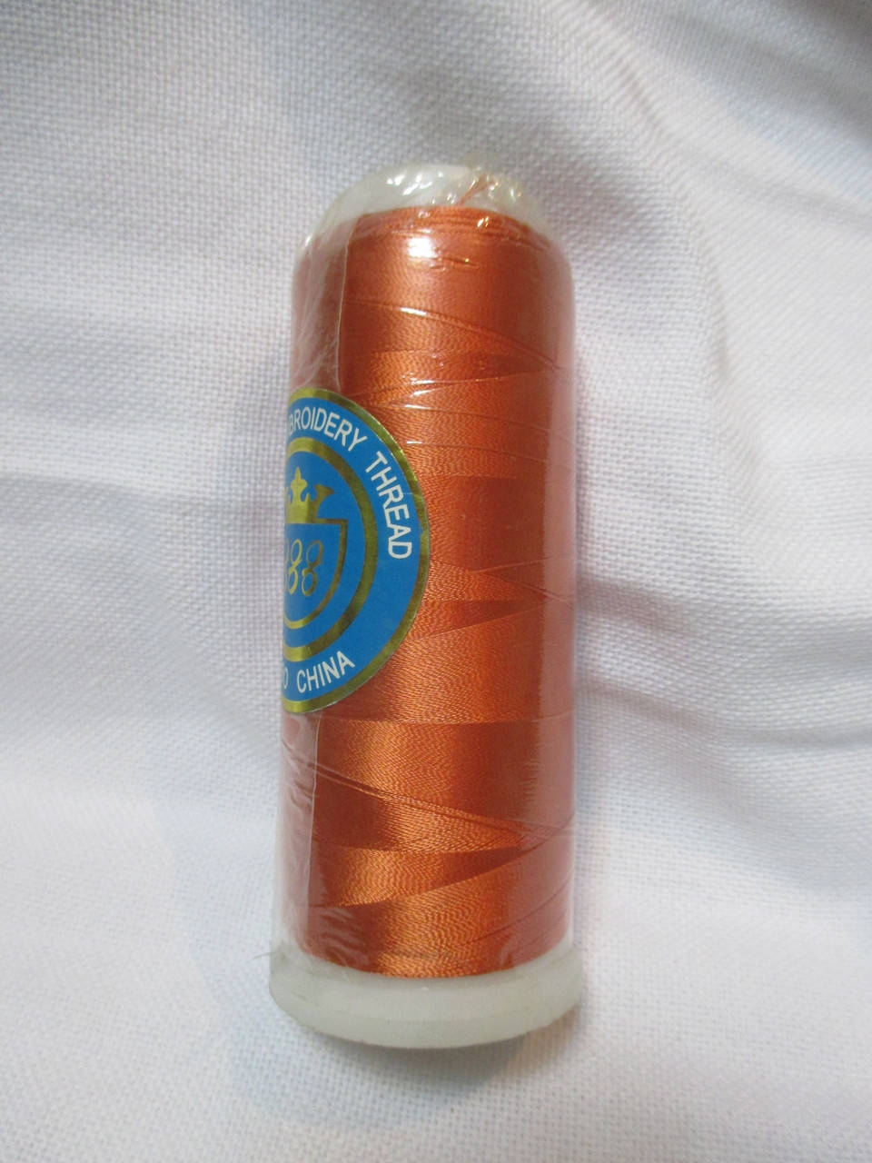 

Нитки для машинной вышивки 100% вискоза (100% rayon) 3000 ярдів, №112, оранжевий, Оранжевый