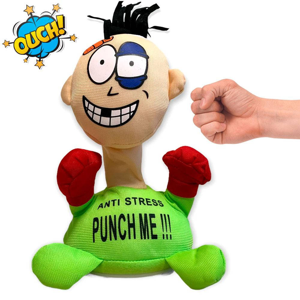

Мягкая Игрушка антистресс "Ударь меня" со звуком / Интерактивная игрушка Punch Me
