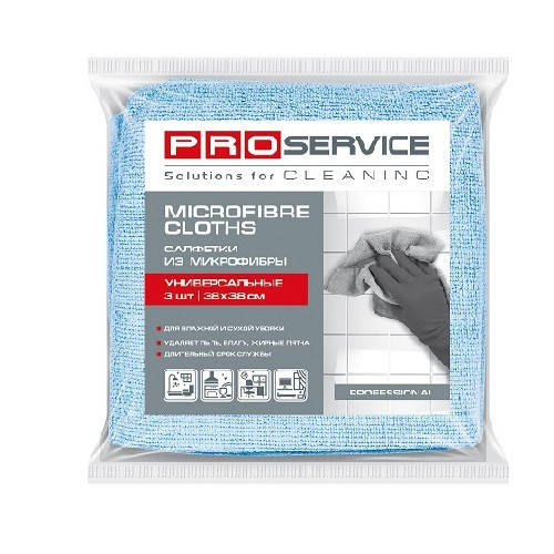 

Салфетки из микрофибры "Professional", 35*35 (4 шт в упаковке) 070100041