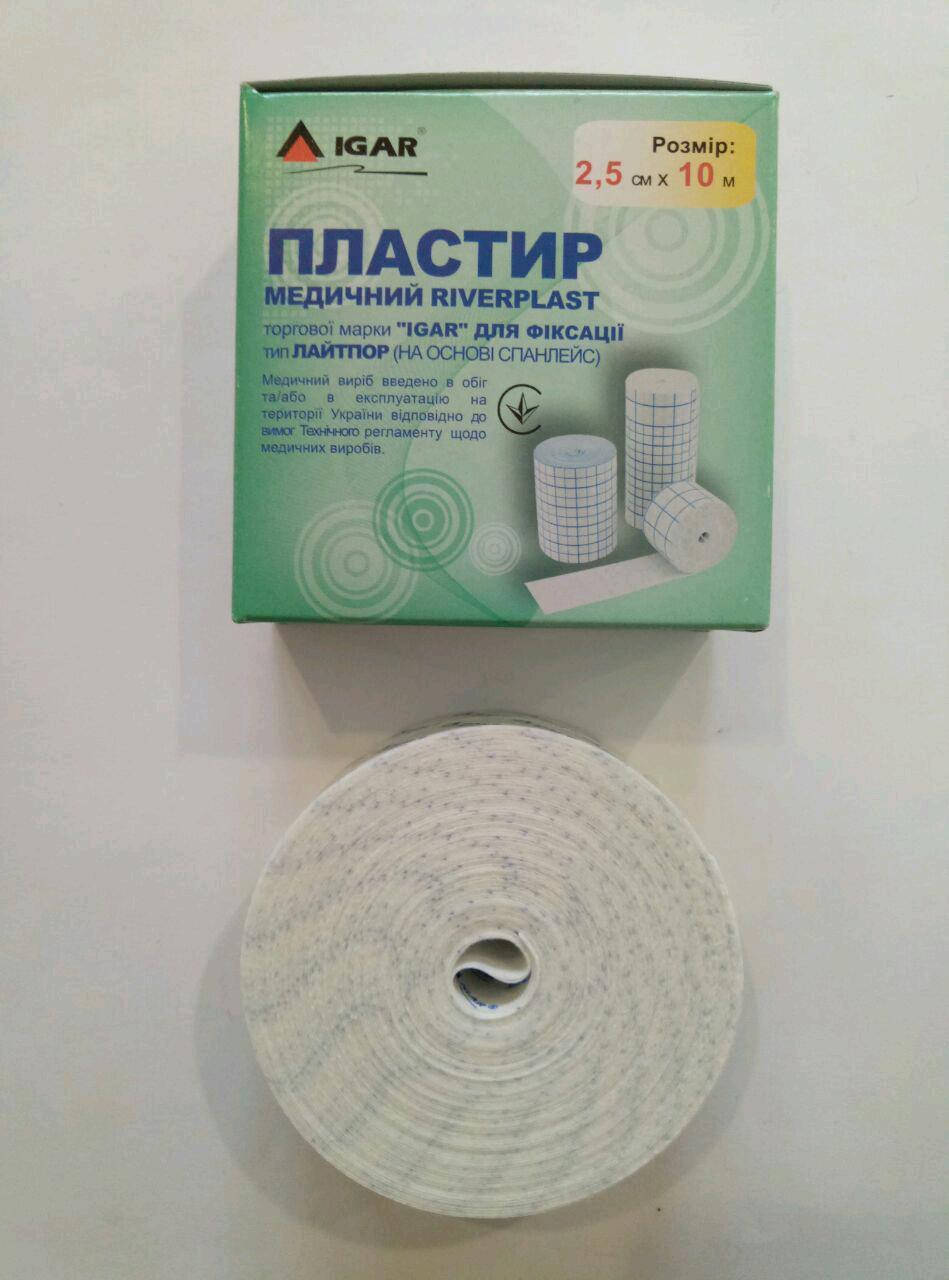 

Пластырь медицинский Лайтпор 2,5см*10м RiverPlast / ИГАР