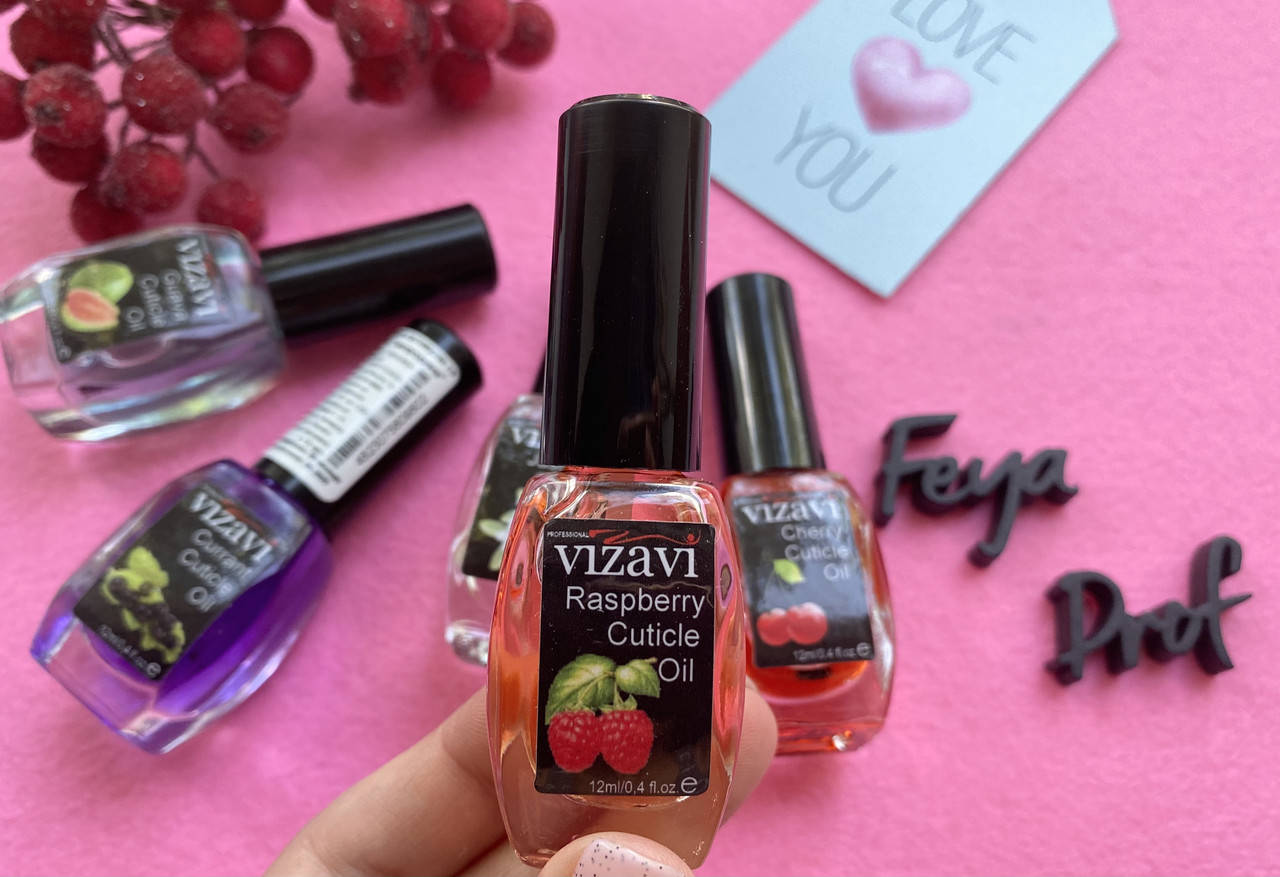 

Масло для кутикулы Vizavi 12мл Малина