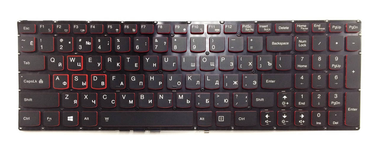 

Клавиатура для ноутбука Lenovo IdeaPad Y700-15ISK, Y700-17ISK , подсветка ОРИГИНАЛ Y700-17ISK 80q0
