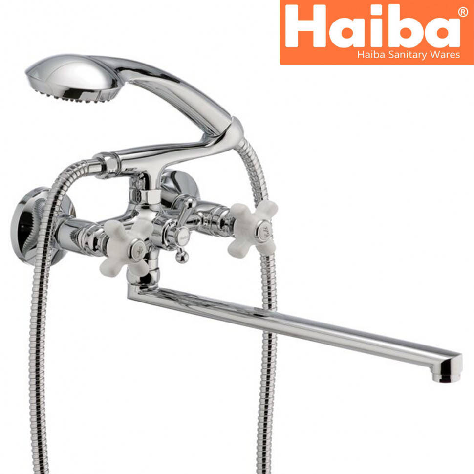 

Смеситель для ванны длинный нос HAIBA ODYSSEY (Chr-143)