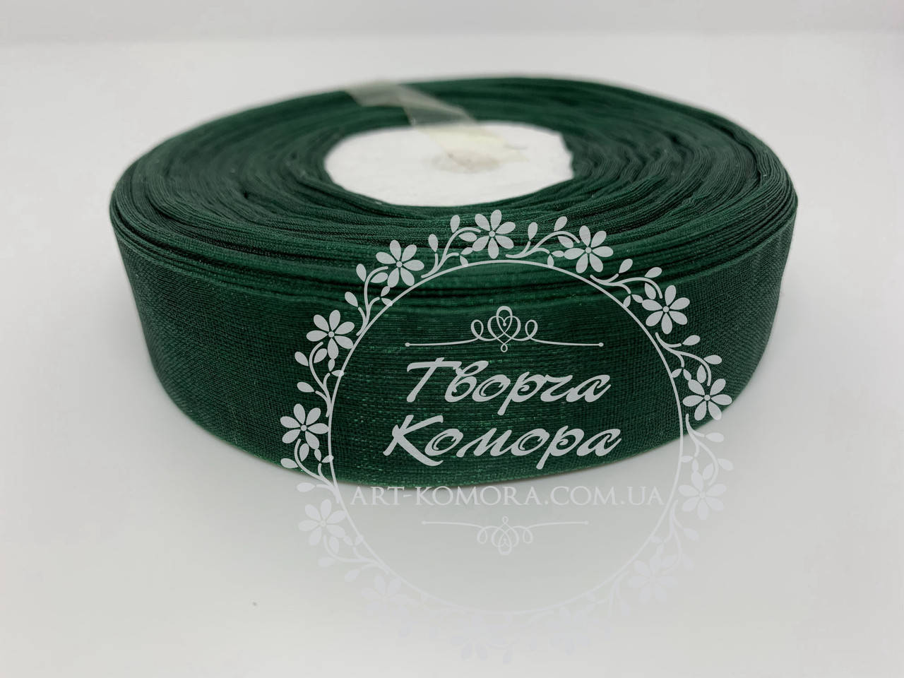 

Органза изумрудная, 2 см
