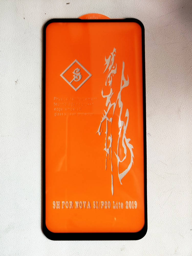 

Rinbo 6D защитное стекло для Huawei P40 lite 9H на весь экран клей по всей поверхности, Черный