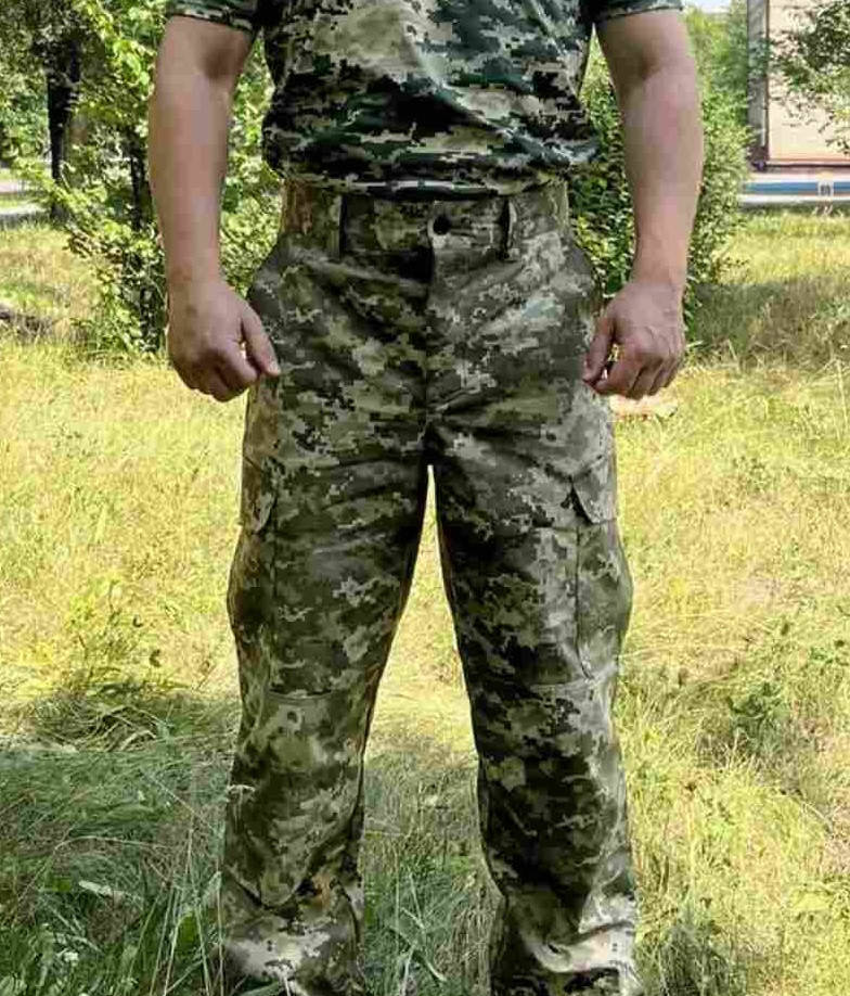 

Штаны военные летние, пиксель ЗСУ военная форма, Зелёный
