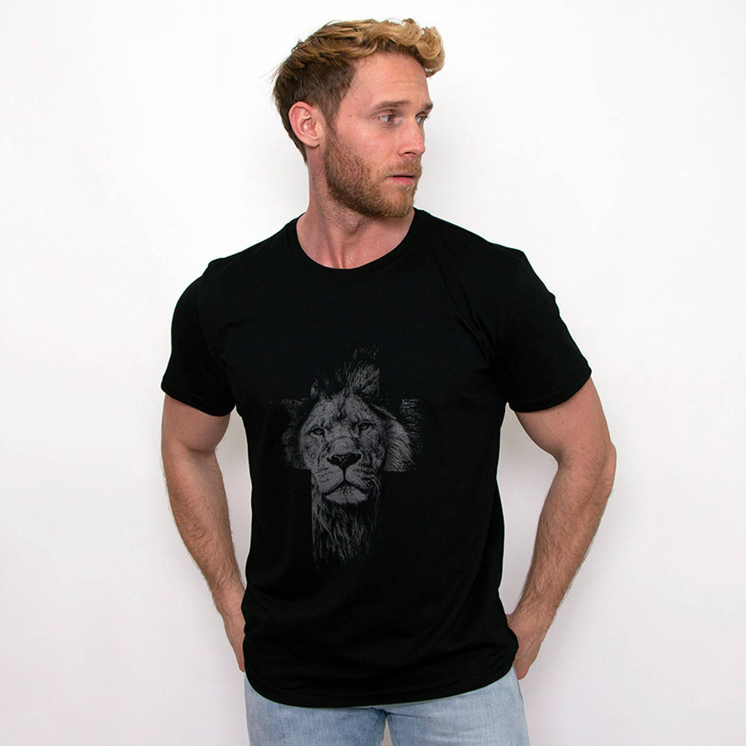 

Мужская футболка Teamv Lion Big Черная 4XL