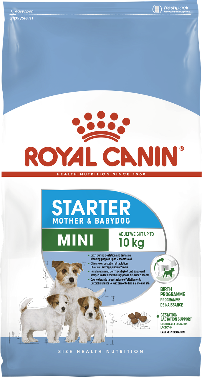 

Сухой корм для щенков до 2 мес, беременных и кормящих сук Royal Canin Mini Starter 1кг.