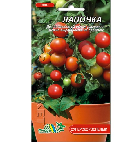 

Томат Лапочка, черри ультраскороспелый, низкорослый, семена 0.1 г