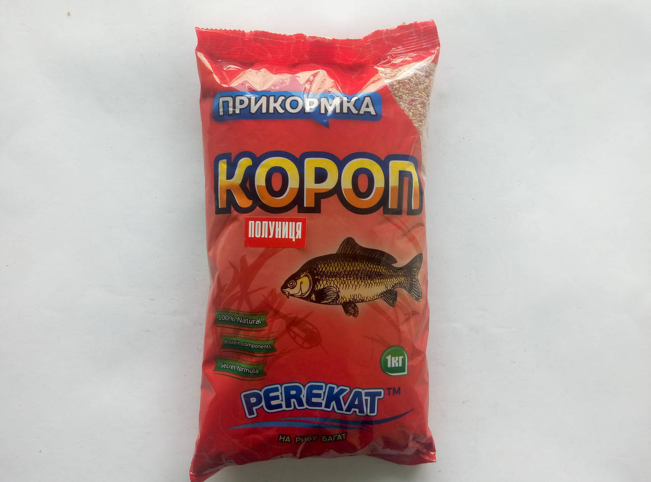 

Прикормка Perekat Карп Клубника 1кг