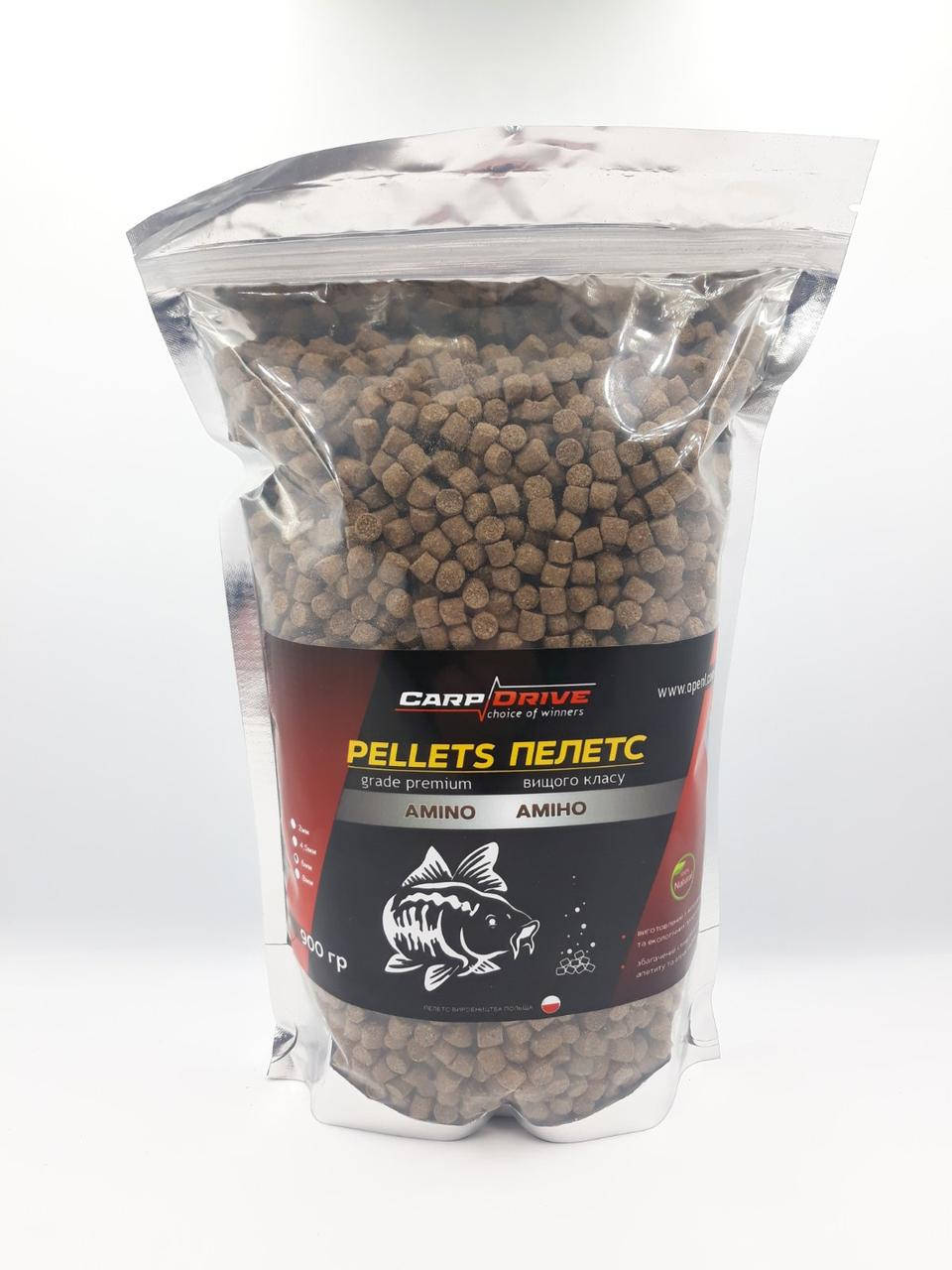 

Pellets, пеллетс карповый, пеллетс Amino (Амино) Carp Drive 8 мм 900гр