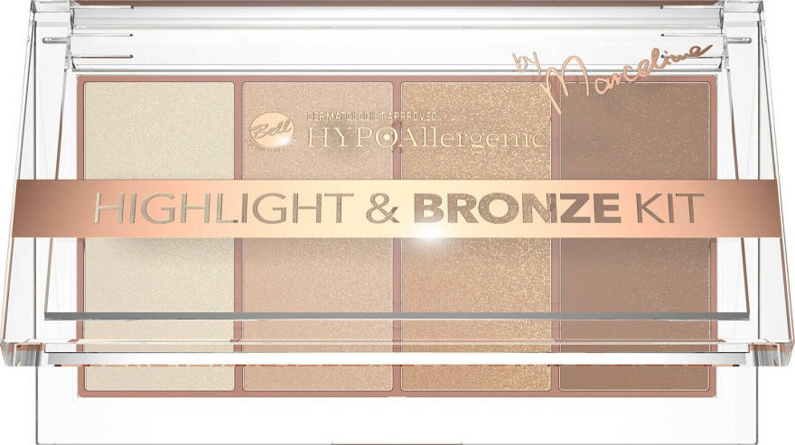 

Палетка хайлайтеров и бронзеров для лица Bell HYPOAllergenic Highlight & Bronze Kit by Marcelina 20 г