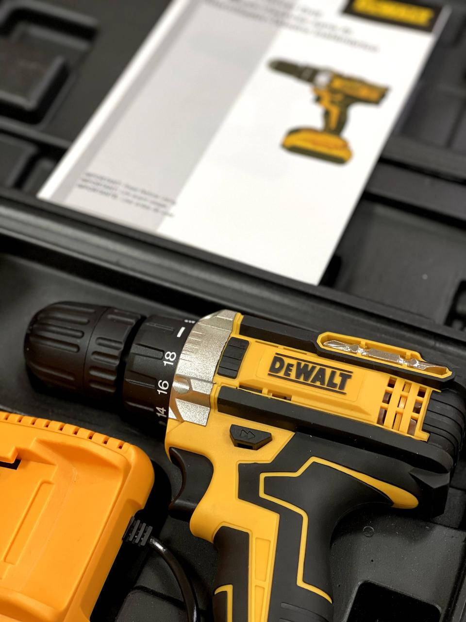 

ОПТ / безударный Шуруповерт DeWALT 24V в 6AH DCD771 / 2 аккумулятора / дрель