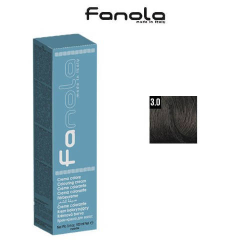 

Краска для волос Fanola № 3.0 Dark Brown, 100 мл.