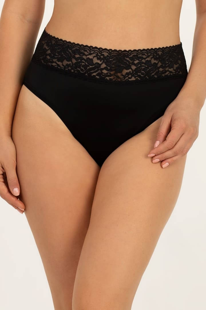 

Жіночі трусики-сліп 3151 ML MAGDA Kleo з високою посадкою XL, Черный