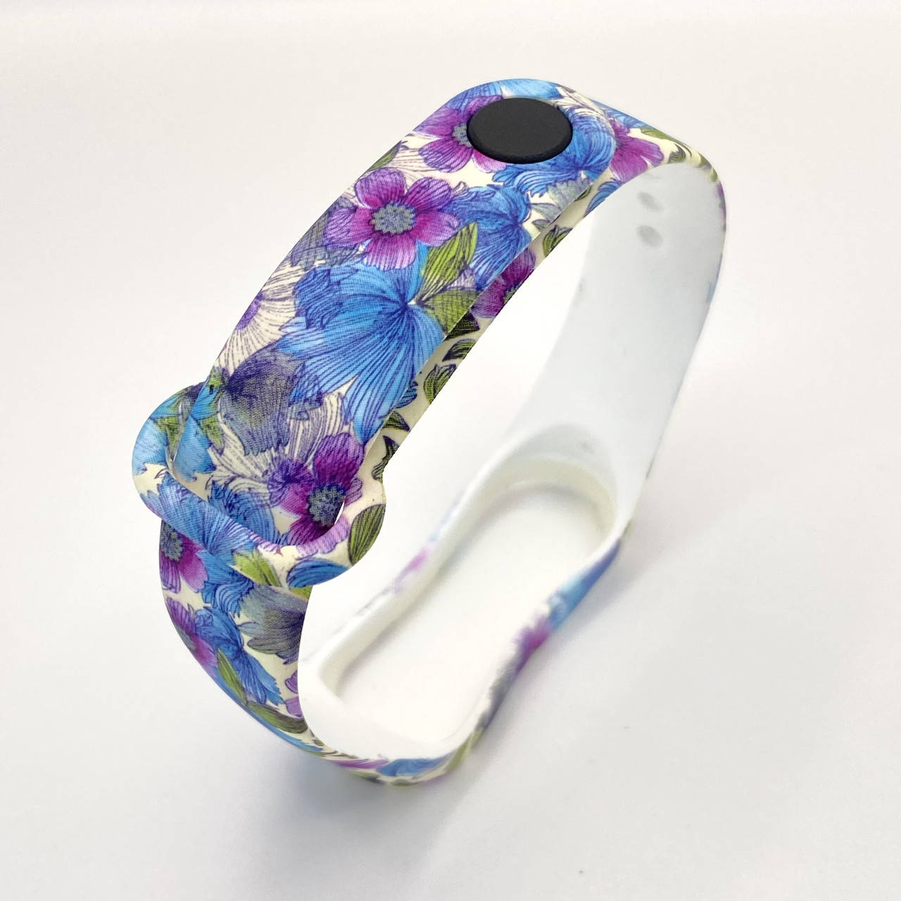 

Ремешок к браслету Mi band 4 3 с рисунком Violet flowers