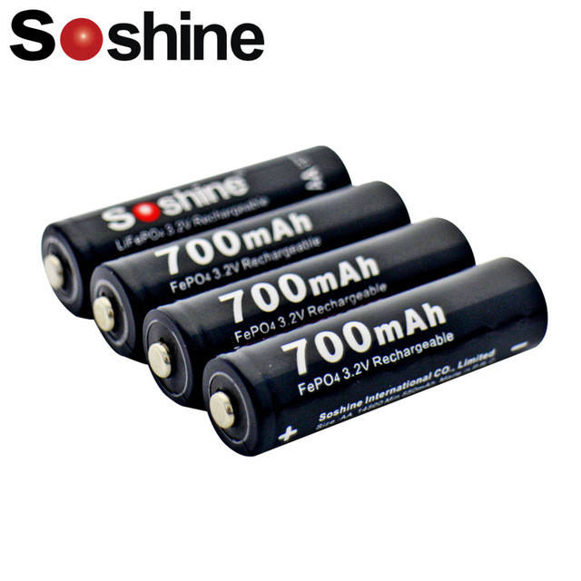 

Аккумулятор LiFePO4 Soshine 14500 (AA) 3.2V 700mAh