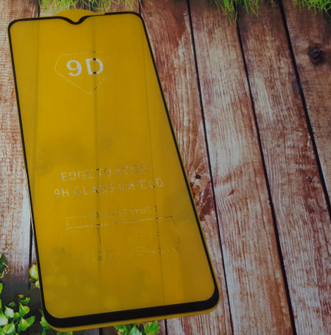 

Защитное стекло дисплея для Xiaomi Redmi Note 8 Pro (закаленное стекло) 9D, черное, Черный