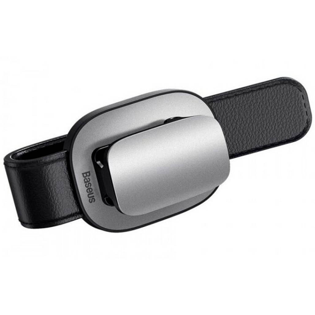 

Автодержатель для очков Baseus Platinum Vehicle eyewear clip Silver (ACYJN-B0S) [60313], Серебристый