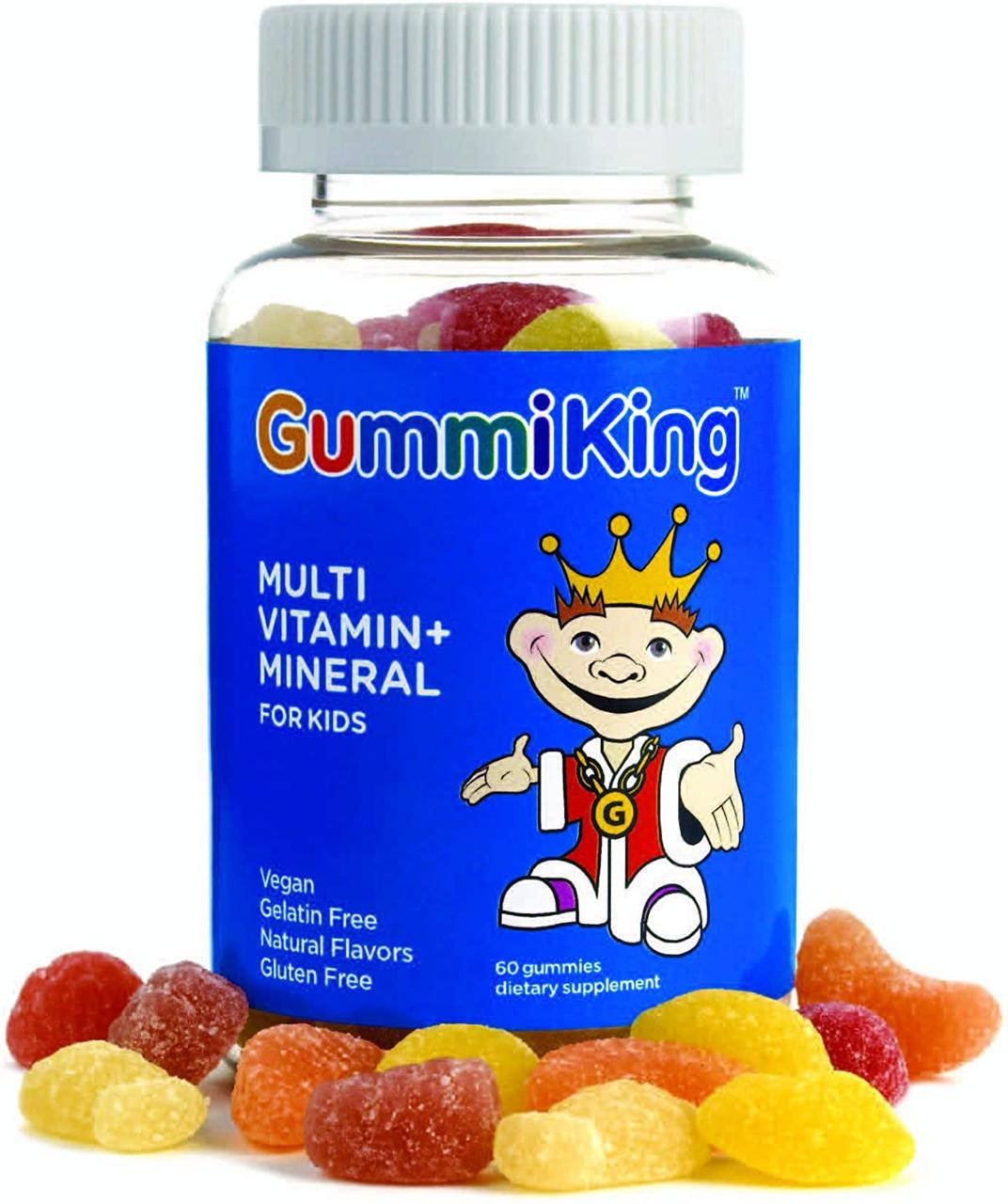 

GummiKing, Multi-Vitamin + Mineral for kids (60 шт.), детские витамины