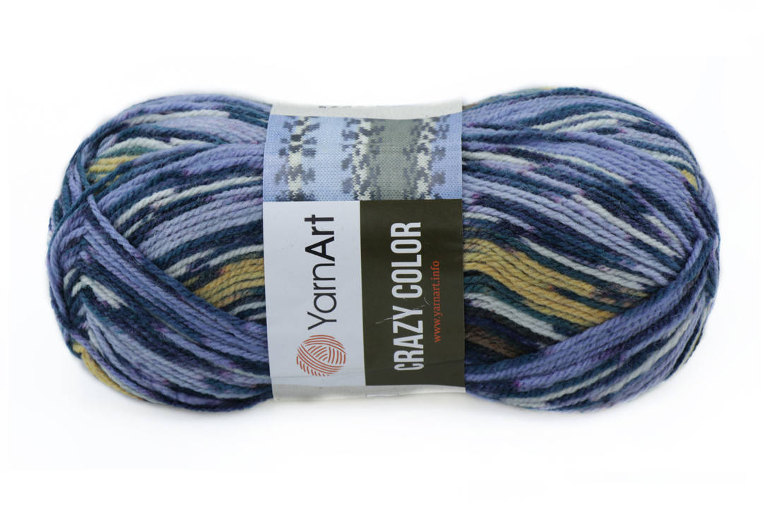 

YarnArt Crazy Color, №182, Секционное крашение