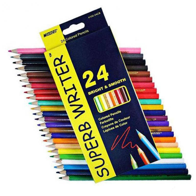 

4120-24CB Карандаши акварельные 24 цвета «Superb Writer» Marco