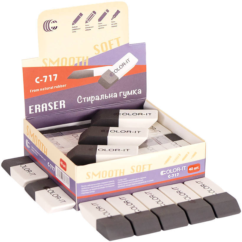

ЛАСТИК 717 «C» / стиральна гумка, Разные цвета