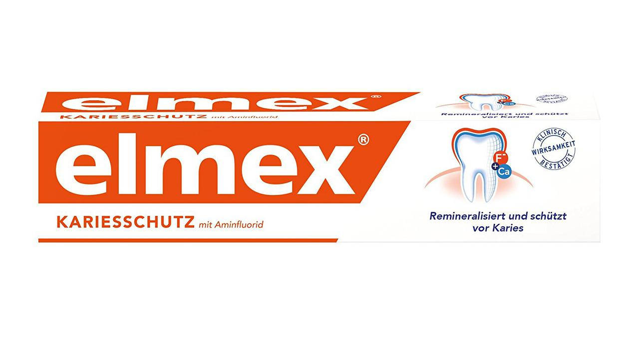 

Зубная паста против кариеса с аминфлоридом Elmex Kariesschutz mit Aminflourid, 75 мл