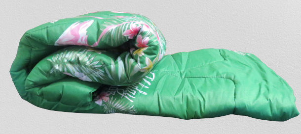 

Одеяло синтепоновое полуторное 150 х 210 см. Зелёное, Зелёный