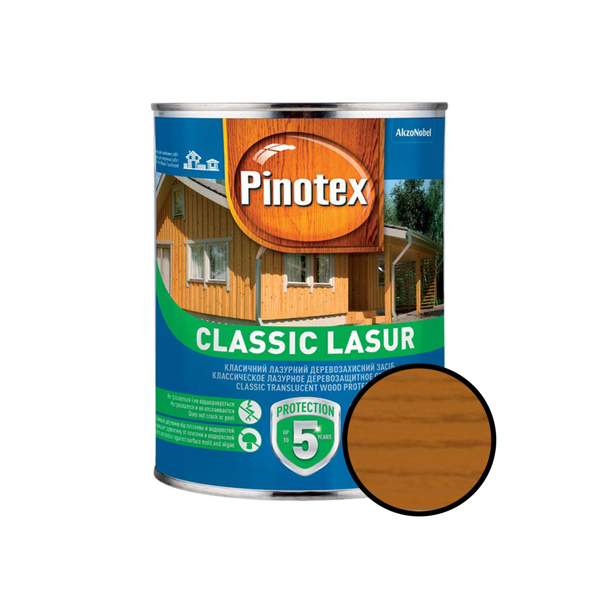 

Средство для защиты дерева Pinotex Classic Lasur орегон 1л