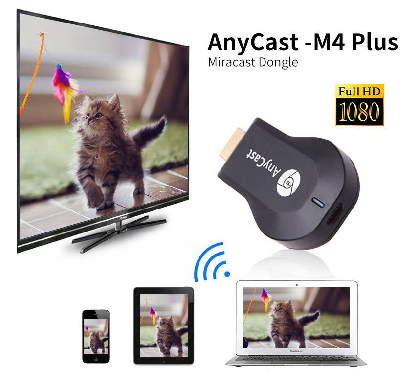 

Медиаплеер Miracast AnyCast M4 Plus | WIFI to HDMI