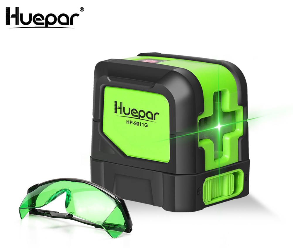 

Компактный уровень нивелир Huepar HP-9011G (2 линии), зеленый лазер + очки