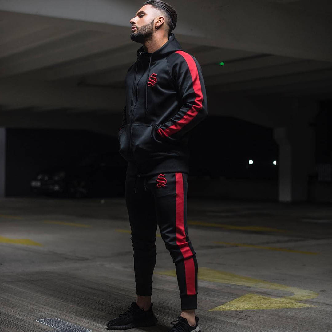 

Cпортивный мужской костюм "Strong Lift Wear" 3XL, Черный